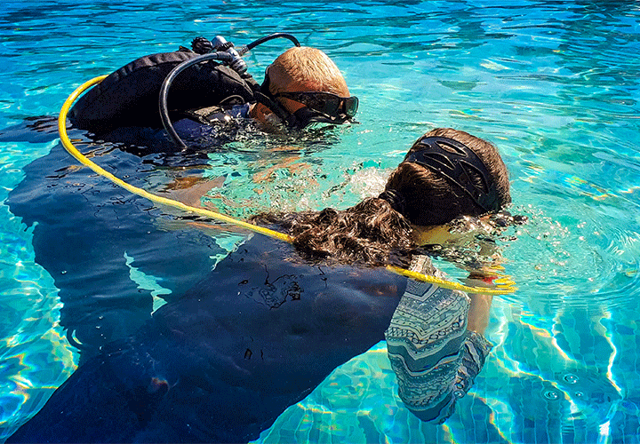 on-site diving center